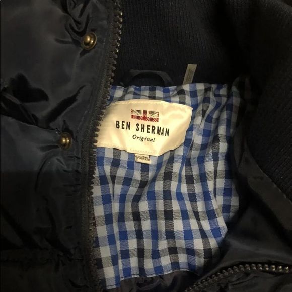 Ben Sherman Puffer Jacket Boys XL Navy - Picture 3 of 4
